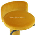 Nieuwe stijl Geavanceerd gevoel Backless Yellow Bar Stool